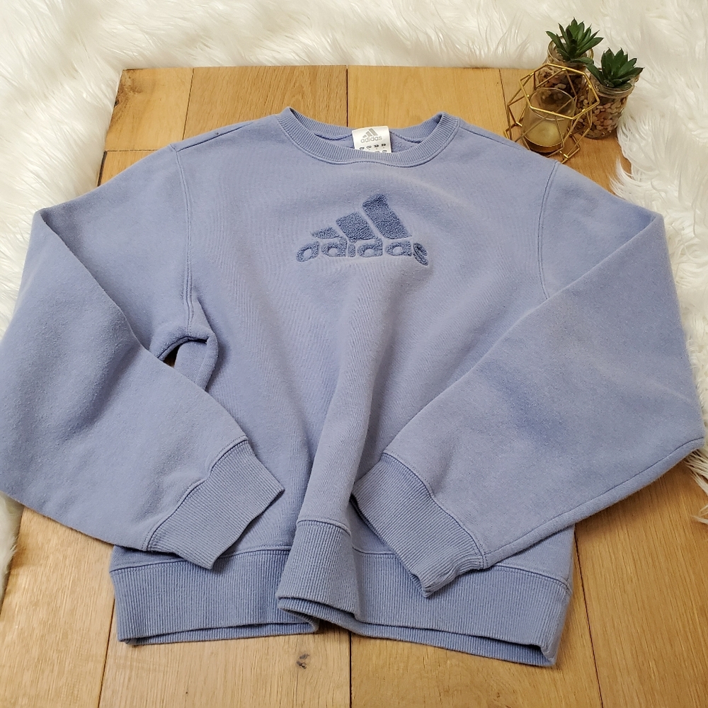 Adidas Vintage Purple Crew Neck Sweater